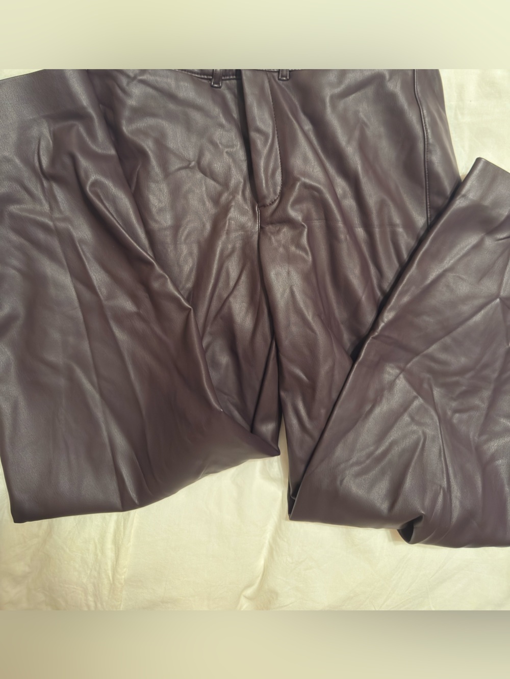 Old Navy Women's Faux Leather Jacket in Deep Plum